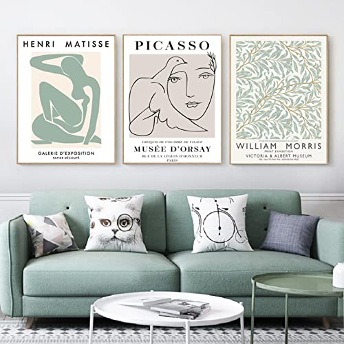 Peintures Toile Art Picasso Matisse 30x45cm Décoration Salon