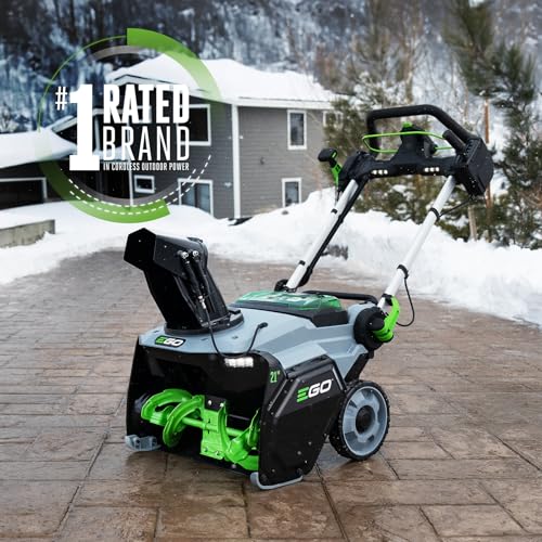 Image of EGO Power+ 21 inch Electric Snow Blower, Cordless Auger-Propelled, Includes (2) 56 V 7.5Ah Batteries and Dual Port Charger - SNT2125AP