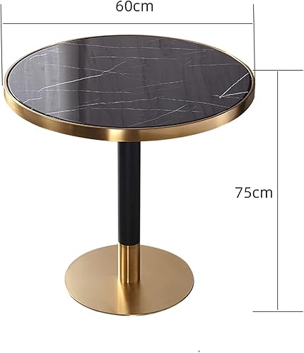 Miniatura 13 de Mesa de barra redonda Pub Bistro contador w/mármol superior y soporte dorado, H 29.5 in Dorado,Negro,https://www.amazon.com/dp/undefined