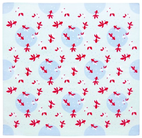 宮本 和雑貨 『おかみさんの小風呂敷』 金魚 06431 50×50cm