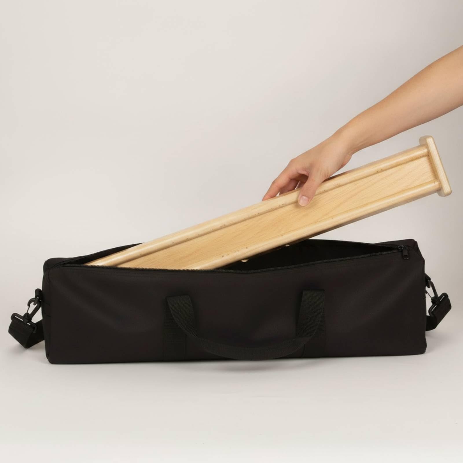 Gralara Bastone Della Pioggia da 63 Cm Bastone Della Pioggia con Custodia Rilassante Rainstick per Musicisti, Meditazione, Pratica di, Con Borsa