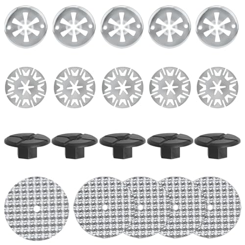 Lista de Placas de protección contra el calor los mejores 5. 48 20 unidades de placa de protección contra el calor, juego de reparación para coche, discos de sujeción, chapa de reparación, tuercas de plástico, kit de reparación compatible...