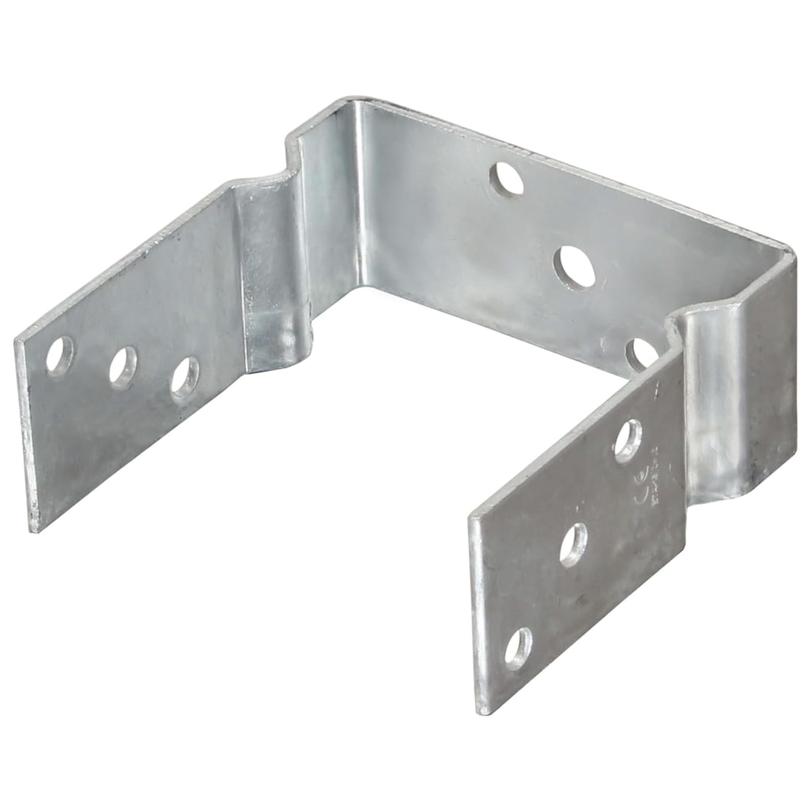 ShGaxin Anclajes de Valla 6 uds Acero galvanizado Plateado 14x6x15 cm