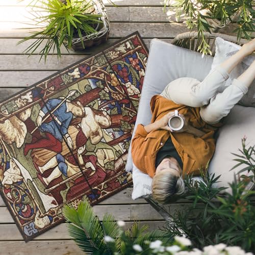 Tapis de sol extérieur imperméable 120x180 pour jardin et terrasse