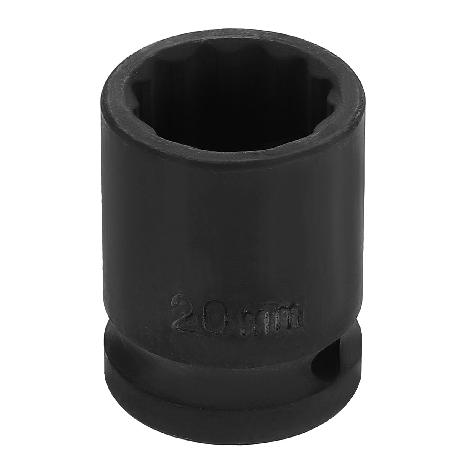 sourcing map 1/2" Drive x 20mm Shallow Impact Socket 12-Point Metric CR-V Steel Spindle Nut Impact Flip Sleeve for Home Auto Nuts Bolts Repair