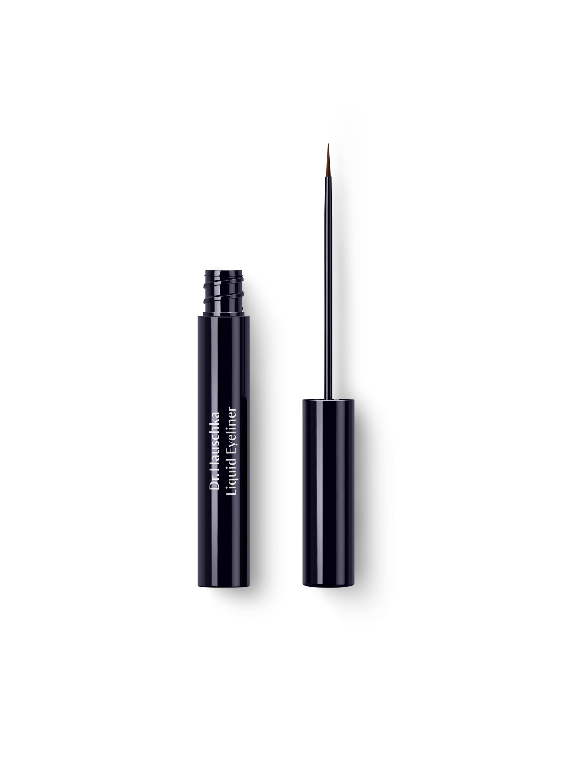 Dr. Hauschka Liquid Eyeliner 01, Black, Natural, Mineral, Winged, Cat-Eye, Water Resistant, Long-lasting, 0.14 fl oz