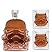 Kitchen-Well Bkuter bottle Carafe à Whisky créative Transparente, Carafe à Whisky, pour Whisky, Vodka et vin, 1 * Bouteille Stormtrooper (750 ML) et Stormtrooper 2 Verres (8,5 x 9,5 x 9 cm)