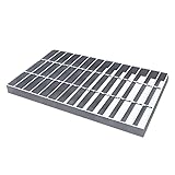 15.75 × 15.75 inchesGalvanized Metal Bar Grating Industrial Steel Grating Panel for Walkway Platform Stair Trench Cover