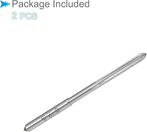 Miniatura 6 de CoCud Escariadores de portabrocas de máquina, precisión D4 de 0.098in de diámetro, precisión D4, fresadora de flautas rectas de acero cobalto M35 -