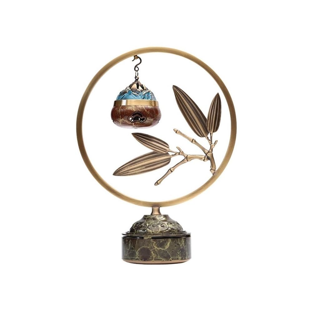 Incense Holder, Large Indoor Hanging Brass Incense Burner Agarwood Holder For Meditation Yoga Spa Room Decor