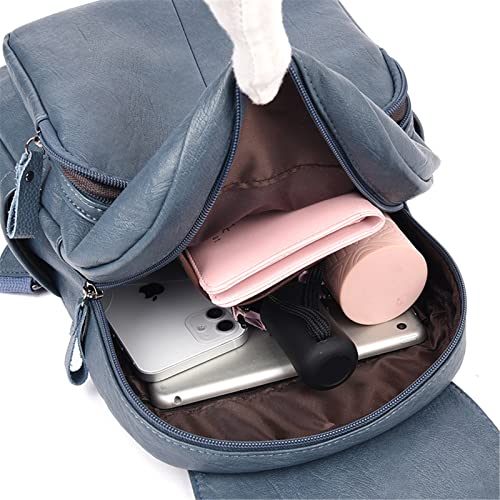 Bolsa Mochila para Mulher,Mochila Feminina Anti-roubo Moda Bolsa Couro Macio Modelo Vintage Versátil