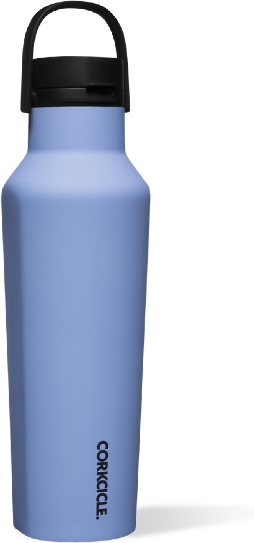 Corkcicle Insulated Canteen Travel Water Bottle, Triple Insulated Stainless Steel, Easy Grip Straw Mouth, Keeps Beverages Cold for 25 Hours or Warm for 12 Hours, 20oz, Periwinkle