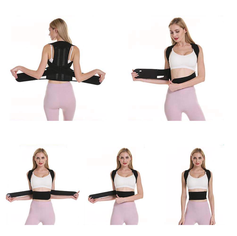 Multar Corrector de Postura Espalda; Soporte de Espalda y Columna Lumbar; Aliviar el Dolor de Espalda y Hombro; Ajustables; corrección de Postura Unisexo, XL, XL