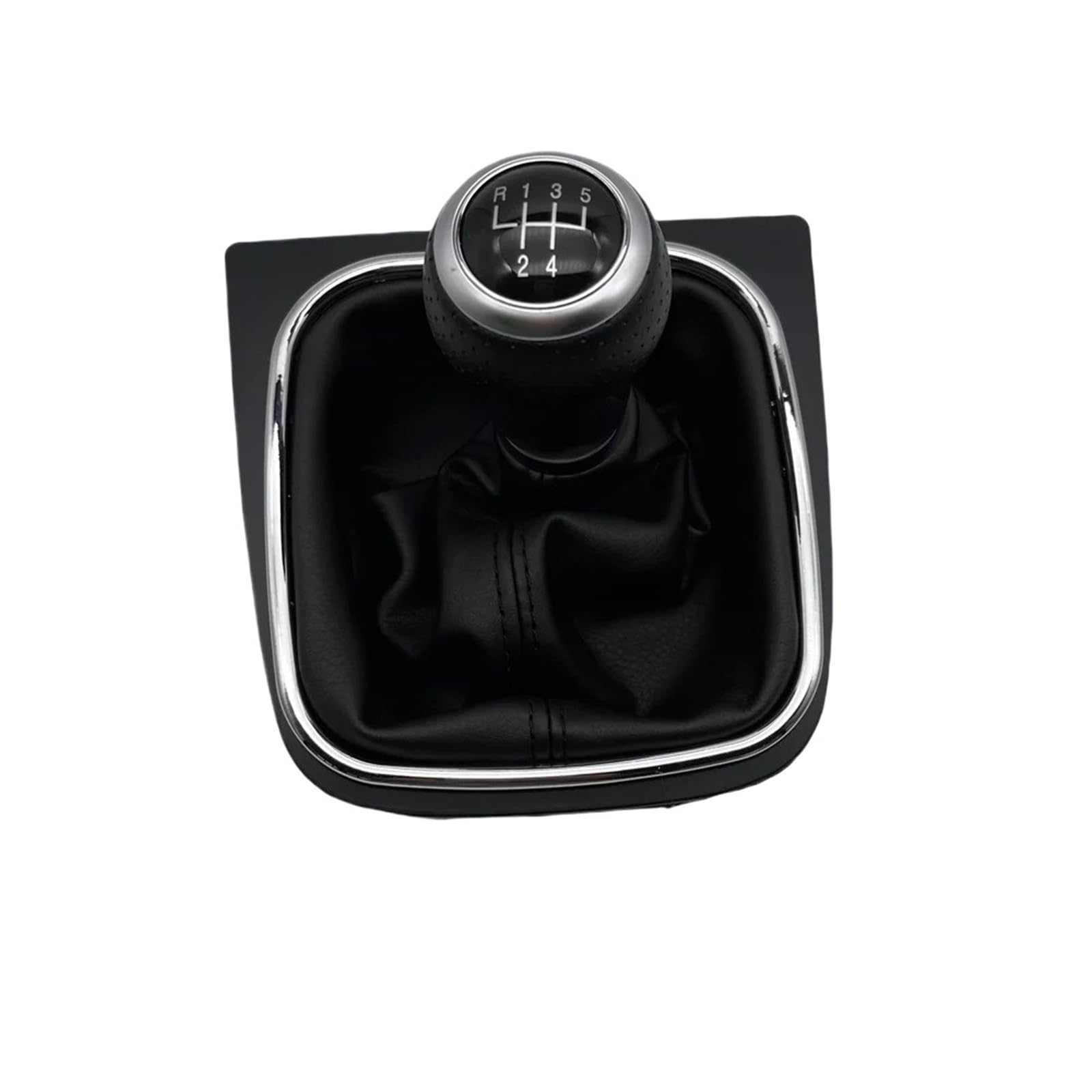 XZCVTYW Car Shifter Adapter Shifting Lever Replacement 5/6 Speed Car Parts for Jetta 5 6 Golf 6 VI MK5 MK6 5KD 711 113 5KD711113 Accessories(Black Stitch 5Speed)
