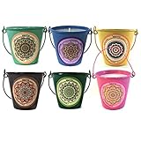 Scented Candles Variety Gift Pack, Lavender, Vanilla, Rose, Jasmine, Sandalwood, Patchouli, Set Of 6 Different Scents