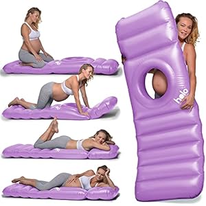 HOLO The Original Inflatable Pregnancy Pillow, Pregnancy Bed + Maternity Raft Float with a Hole to Lie on Your Stomach…