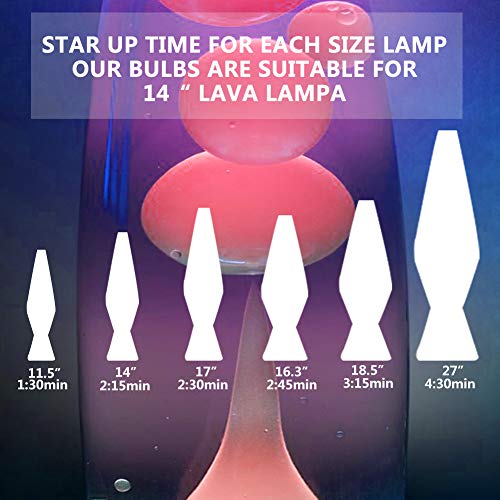 8 Pack S11 Intermediate E17 Base 25 Watt Bulbs For Lava Lamps,Replacement Bulbs For Lava Lamps,Glitter Lamps(8 Pack) #TOP5