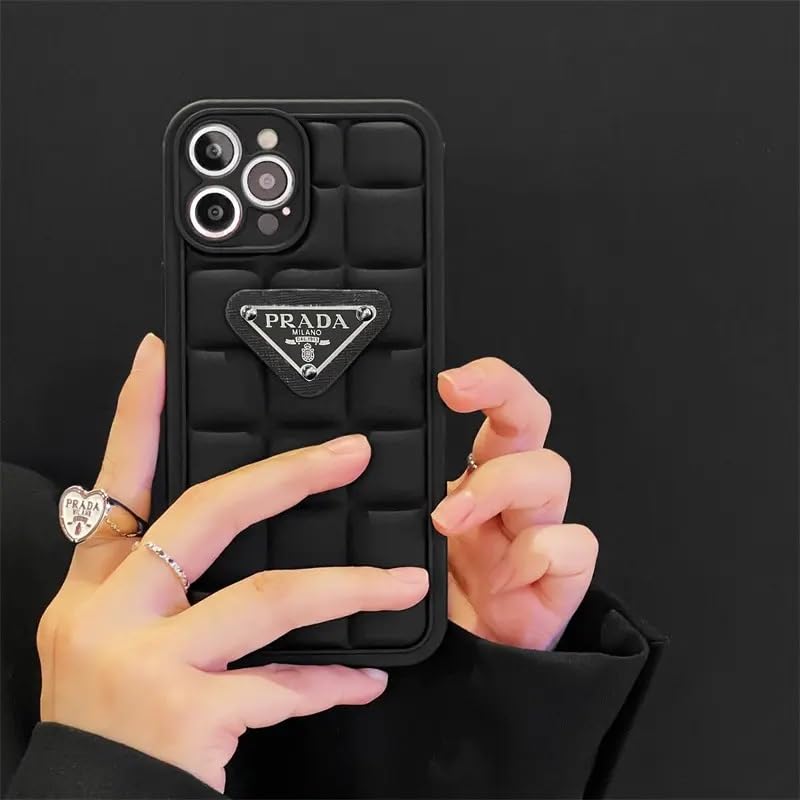 Image of BWOGUE Cool Puffer Case for iPhone 14 Pro，Full Body Protection Phone Cover /Case for iPhone 14pro, Shockproof Protective Silicone Cover for iPhone 14 pro Cover -iPhone 14 Pro, Black