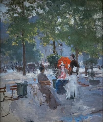 Affiche de Arts Célèbres Tableaux Korovine Paris Café Toile Salon 60x90