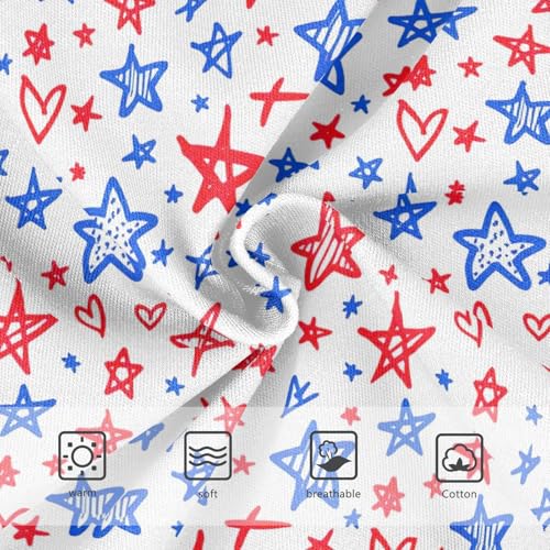 Joisal Stylish Girls Underwear Toddler 2t Cotton Girl Panties Cute Blue Red Stars Briefs Girls Undies3