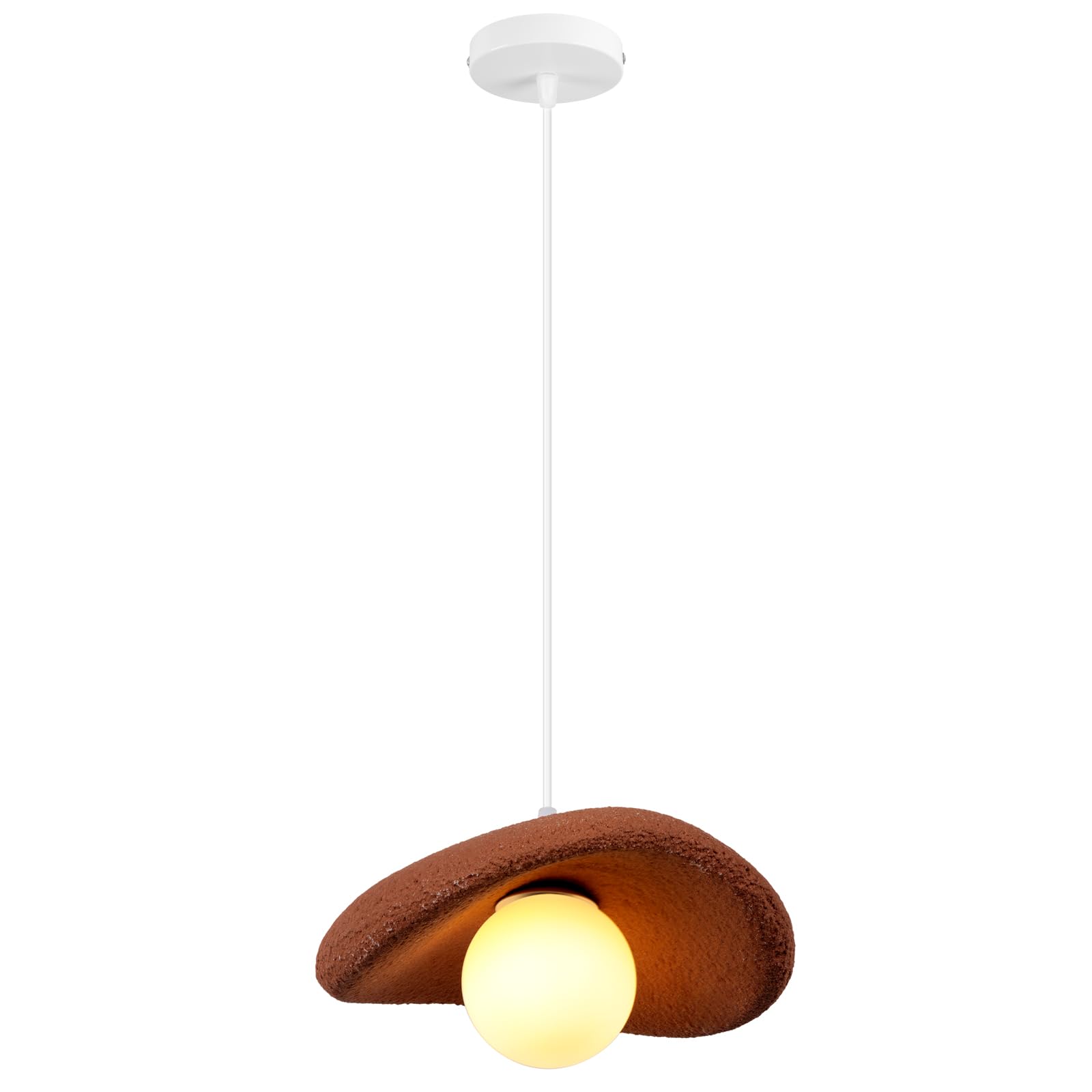 LYMSXAZOU Modern Wabi-Sabi Pendant Light 30cm - Creative Ceiling Lamp with G9 Bulb for Kitchen Dining Room Bedroom Stylish Interior Lighting Fixture
