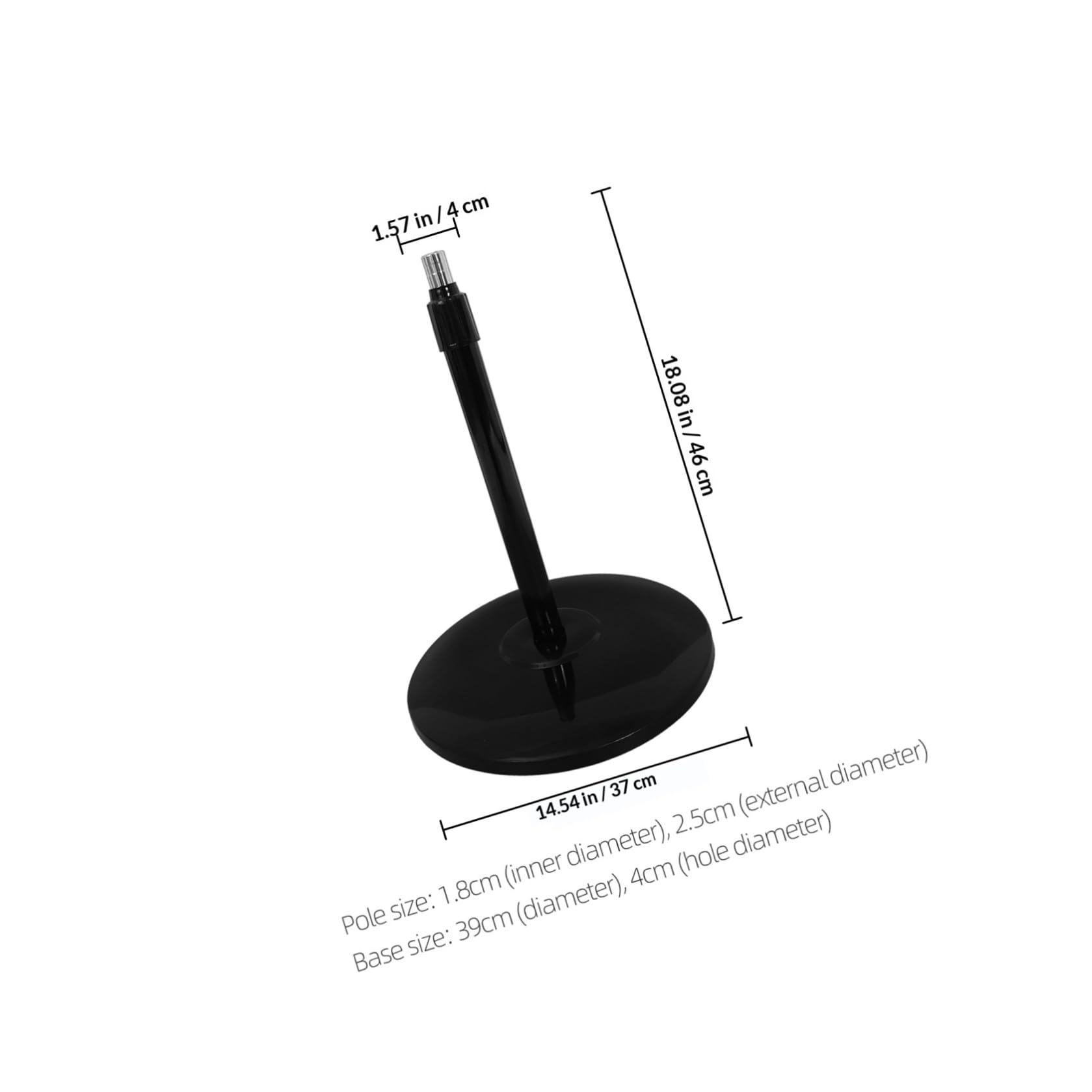 UKCOCO Supporto Regolabile per Ventilatore Piantana Asta Estensione in Acciaio e Base Rinforzata Nera Compatibile con Vari Modelli Ventilatori Elettrici Installazione Facile e Duratura