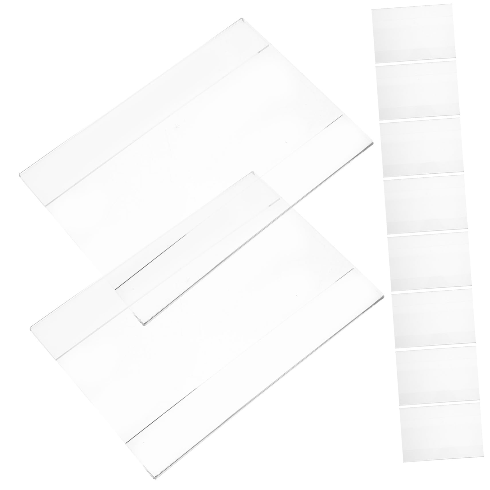 NUOBESTY 30stücke Wandmontierte Preisschildhalter Aus Transparente Etikettenhalter Für Supermärkte Regale Und Verkaufsstellen Installieren Und Platzsparend