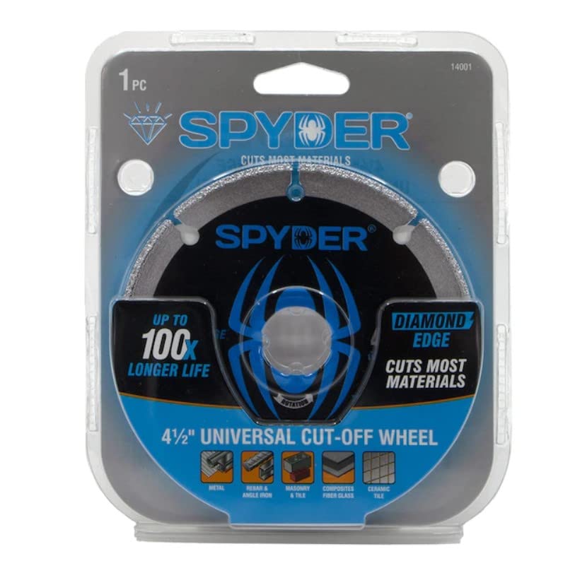 Spyder Diamond Edge Diamond 4.5-in Cut-Off Wheel