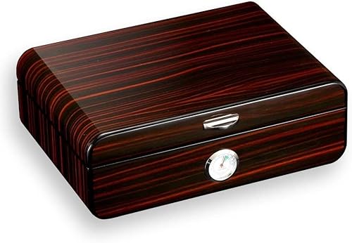LQX Cave Cigare Humidor Boîtier Cigare en Bois cèdre Cigare humidor Grande capacité hygromètre Brillant humidificateur Rangement boîte Cigare Cover