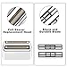 Replacment Foil and Cutter for Babyliss Pro MetalFX Double Foil Shavers Head，2 Count,Silver