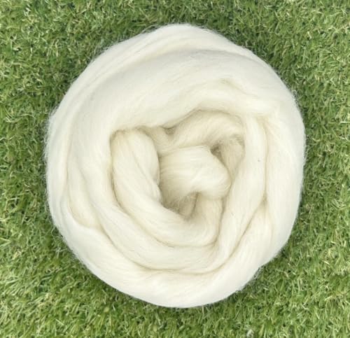 theofeel Merinowolle Kammzug Natur 23 Micron Mulesingfrei – Bild 4