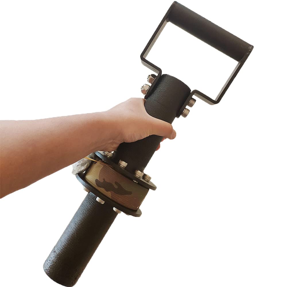 Professional Arm Wrestling Exercise Handle, Wrist and Forearm Training Exerciser, Arm Blaster Equipment, Wrist Rotation Grip Roller, Good Steel, Knurling grip, 440lbs Bearing, for Gym Arm wrestler