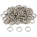 Femitu 100 Split Ring Fishing Lure Keychain Nickel Plated 16mm
