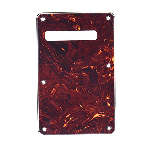 KKmoon Tartaruga Guitarra Vermelha Pick Guard Placa Traseira com 20 pcs Parafusos Stratocaster Strat