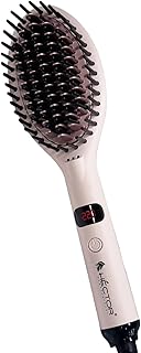 Hector Professional Hair Straightening Brush, The Speed Styler for Smooth Styling with Adjustable Temperature Control, LCD Display