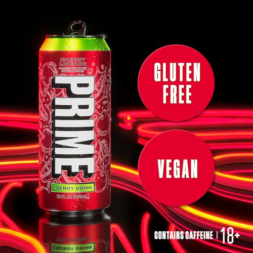 PRIME Energy CHERRY LIMEADE, Zero Sugar Energy Drink, 200mg Caffeine and 355mg of Electrolytes for Hydration, Vegan, Gluten Free,16 Fluid Ounce, 12 Pack by PRIME HYDRATION - Image 4