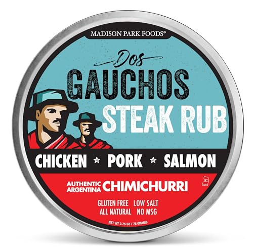 Dos Gauchos Argentinian Steak Rub – Chimichurri Steak Seasoning, 2.75 oz