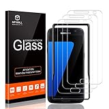 MP-MALL 3-Pack Screen Protector Compatible for Samsung Galaxy S7, Alignment Frame Easy Installation Tempered Glass Case Friendly