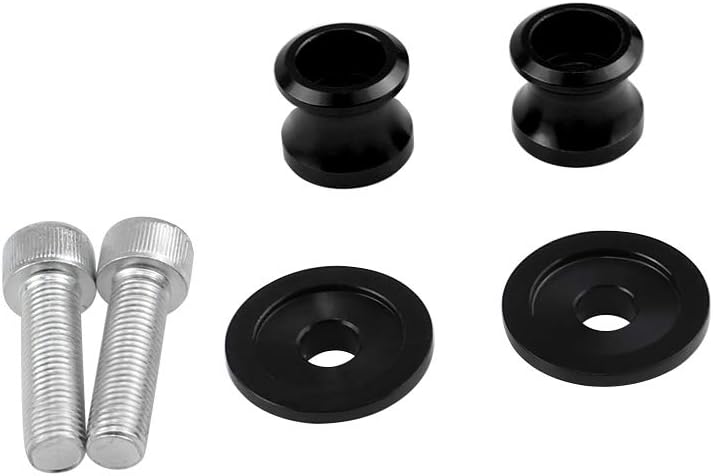 GUAIMI 10MM x 1.5 Swing Arm Spools Sliders Swingarm Spools M10 Compatible with 690 SMC-R Supermoto 790 990 SMT SD Supermoto 1190 1090 ADV/R 1290 Super Adventure-Black : Automotive