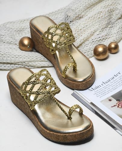 Image of SilverArrow Trendy Fabulous Perfect for Every Occasion Wedge Heel Sandals For Womens And Girls