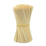 Lumanuby - 90 pinchos de madera para barbacoa, utensilios de barbacoa desechables, palos de bambú, perfecto para barbacoa, carne y vapores mucho más (15 cm)