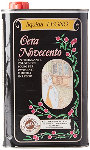 Cera Novecento X907 Cera Liquida Legno Tingente Antichizzante, Noce Antico, 1 litro