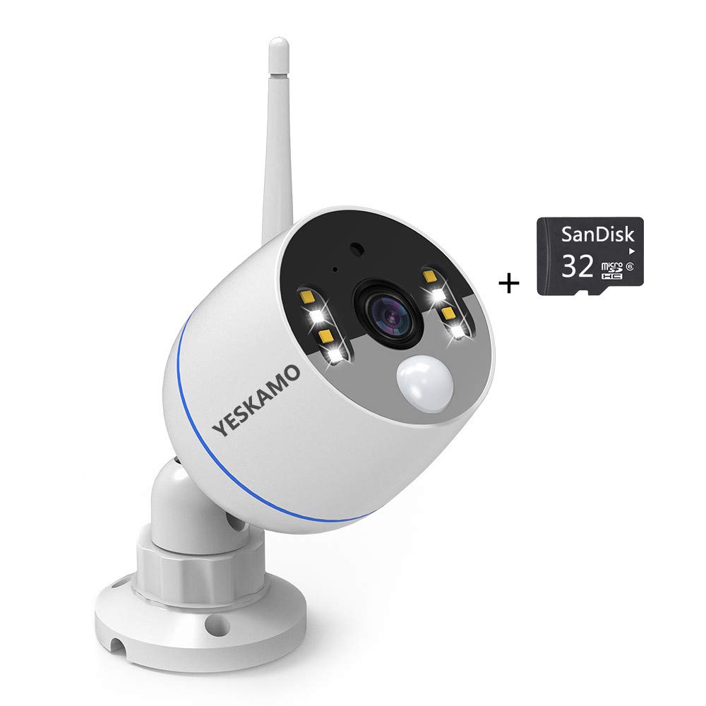 Amazon.co.jp: 【新型発光・広角】 YESKAMO 防犯カメラ wifi 300万画素 
