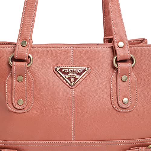 Image of Fostelo Women's Nightingale Satchel Tote Handbag for Women | Ladies Purse | Stylish Shoulder Bag | Gift For Women