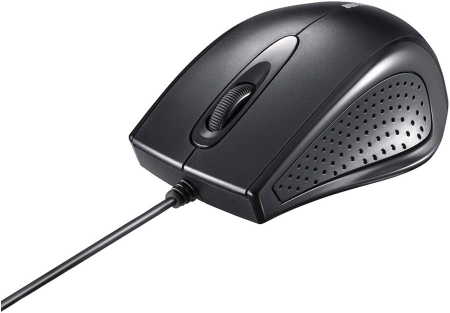 BUFFALO BSMRU055WH Wired 3-Button IR Optical Mouse, White