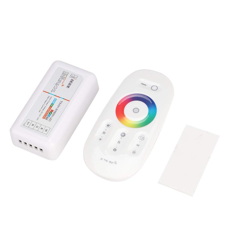 Zerodis Dimmer Hochfrequenz-Funkfernbedienung, Lichtleiste, Touch-Screen-Design, Ersatz-Fernbedienung, Passend für LED-Lichtleiste, RGB, RGBW, LED-RGBW-Controller,