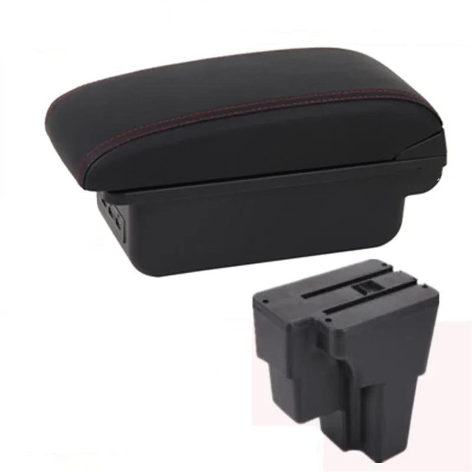 Ysdsls B1 Red Line 3Usb Car Decoration Shape Center Console Multifunctional Storage Box For Stonic For Rio Lx For Cerato 2015-2024