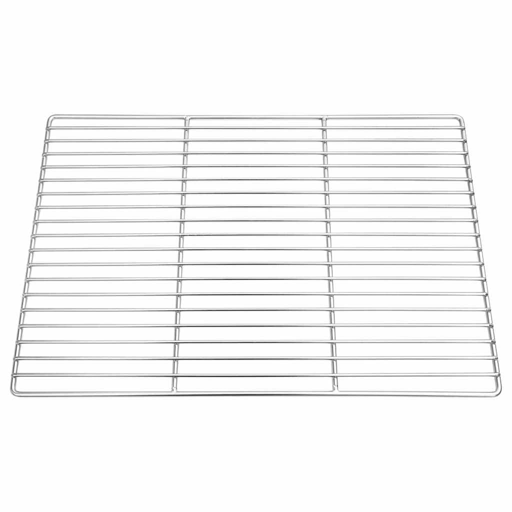 vidaXL Ruszt grillowy 50 x 35 cm Stal nierdzewna srebrny
