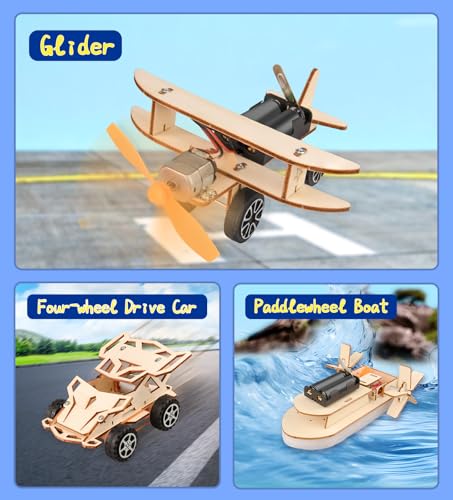 STEM Kits for Kids Age 8-12, 6-in-1 Model Car Kits, STEM Building Toys - Image 4