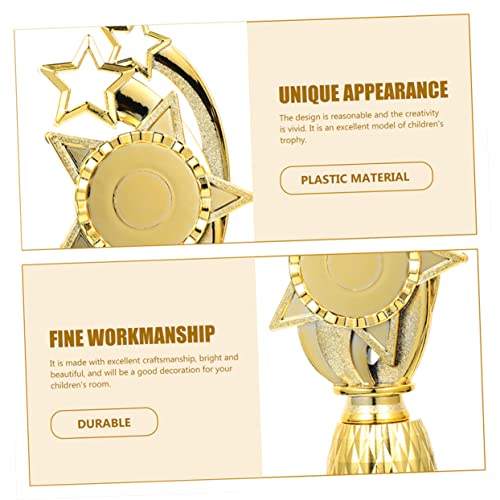LIOOBO 2 Peças Pentagrama Troféu Medalhas De Plástico Guarnição De Troféu Infantil Troféu De Futebol